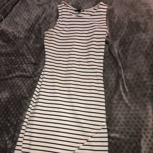 Stripped Body Con Dress